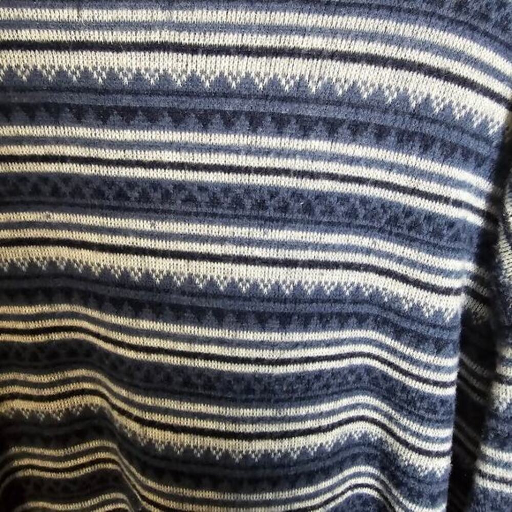 Vintage Denim Express Pullover-Blue/White-Men's 2X - Picture 4 of 6